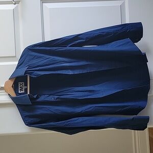 Express Men's Dress Shirt, small, blue
